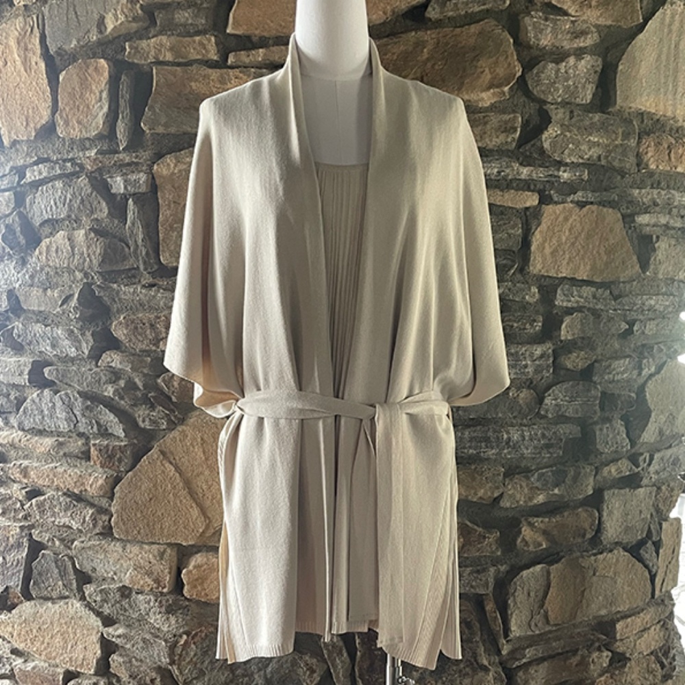 Biana 3 Piece fine knit ensemble - Cardigan, Top and Pant
